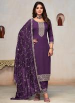 Vichitra Blooming Wine Wedding Wear Zari Work Saree